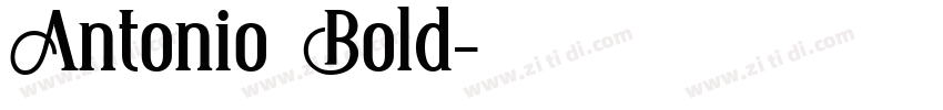Antonio Bold字体转换